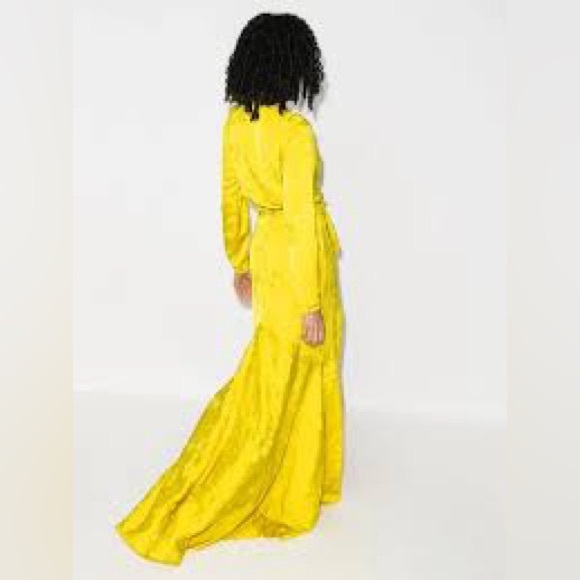 Sold! SILVIA Tcherassi Albarella V-neck Gown Size Small - Picture 3 of 13